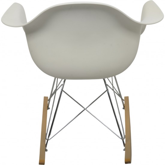 Charles Eames hvid DAW gyngestol 2009