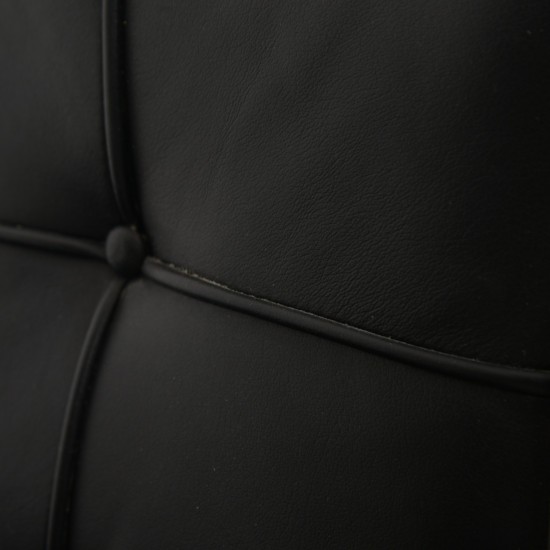 Ludwig Mies van der Rohe Barcelona chair in black leather 2010s