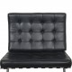Ludwig Mies van der Rohe Barcelona chair in black leather 2010s