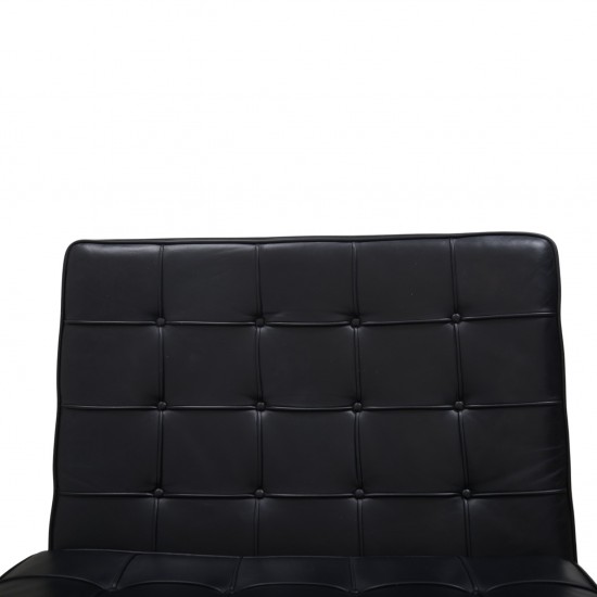 Ludwig Mies van der Rohe Barcelona chair in black leather 2010s