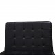 Ludwig Mies van der Rohe Barcelona chair in black leather 2010s