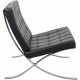 Ludwig Mies van der Rohe Barcelona chair in black leather 2010s