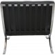 Ludwig Mies van der Rohe Barcelona chair in black leather 2010s