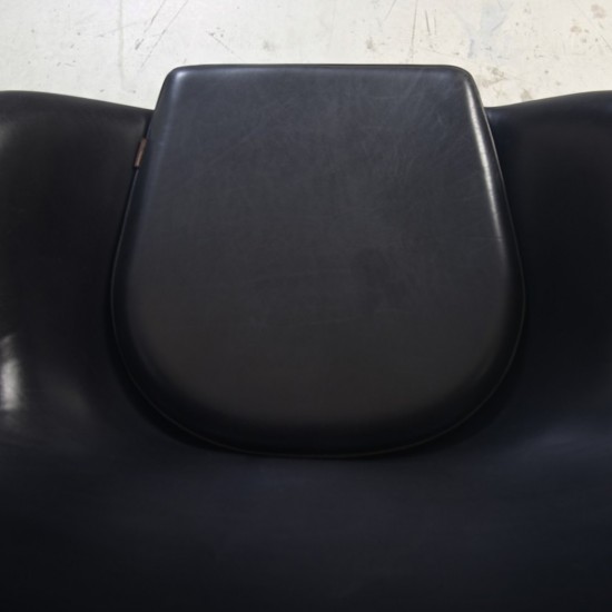Arne Jacobsen Ægget stol i sort Elegance læder 2017