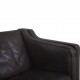 Børge Mogensen 2212 2.personers sofa i brunt læder 1980'erne