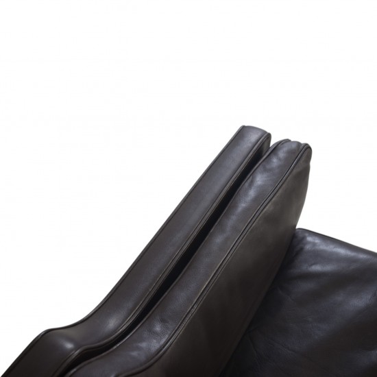 Børge Mogensen 2212 2.personers sofa i brunt læder 1980'erne