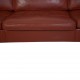 Børge Mogensen 2213 3.personers sofa i rødt læder 1980'erne