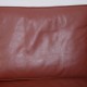 Børge Mogensen 2213 3.personers sofa i rødt læder 1980'erne