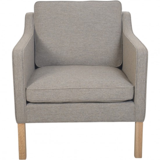 Børge Mogensen 2421 stol nybetrukket med Hallingdal 65-0227 stof Fabric