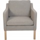 Børge Mogensen 2421 stol nybetrukket med Hallingdal 65-0227 stof Fabric