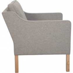 Børge Mogensen 2421 stol nybetrukket med Hallingdal 65-0227 stof Fabric