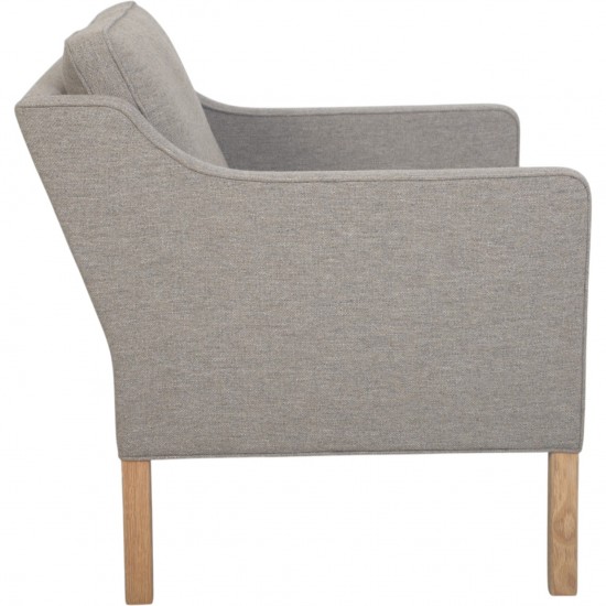 Børge Mogensen 2421 stol nybetrukket med Hallingdal 65-0227 stof Fabric