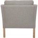 Børge Mogensen 2421 stol nybetrukket med Hallingdal 65-0227 stof Fabric