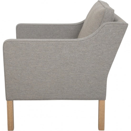Børge Mogensen 2421 stol nybetrukket med Hallingdal 65-0227 stof Fabric