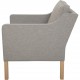 Børge Mogensen 2421 stol nybetrukket med Hallingdal 65-0227 stof Fabric