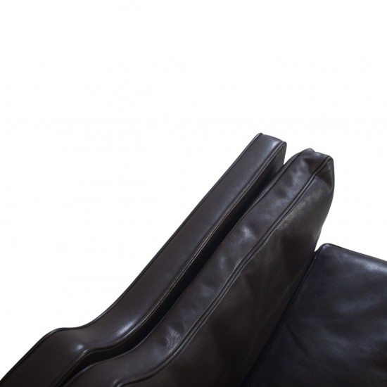 Børge Mogensen 2213 3-personers sofa i brunt læder 1980'erne
