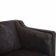 Børge Mogensen 2213 3-personers sofa i brunt læder 1980'erne