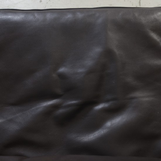 Børge Mogensen 2213 3-personers sofa i brunt læder 1980'erne