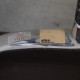 Charles Eames EA108 stol i brunt hopsack stof 1990'erne