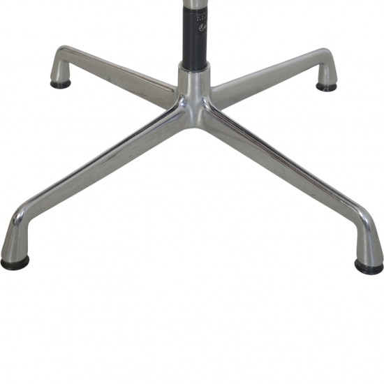 Charles Eames EA108 stol i brunt hopsack stof 1990'erne