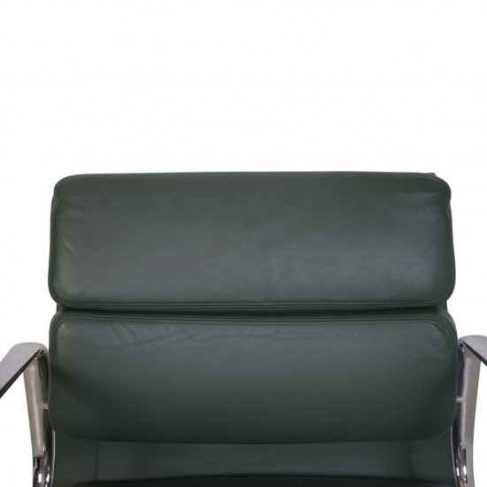 Charles Eames EA208 stol i grønt læder 2008