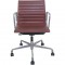 Charles Eames EA117 kontorstol i rødt læder 2018
