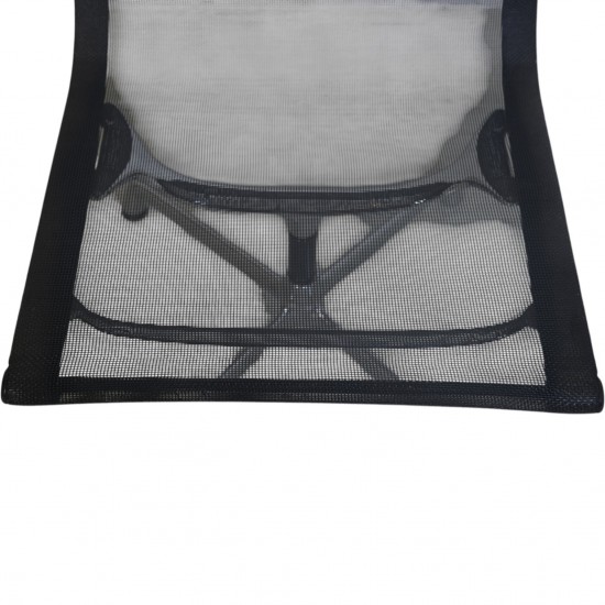 Charles Eames EA105 stol i sort mesh 1999