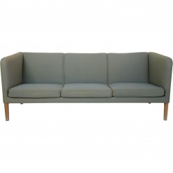 Hans Wegner AP18 3.personers sofa i blåt stof 1980'erne