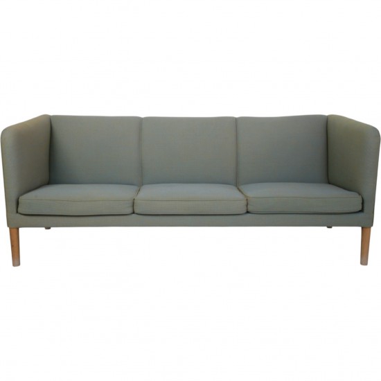 Hans Wegner AP18 3.personers sofa i blåt stof 1980'erne