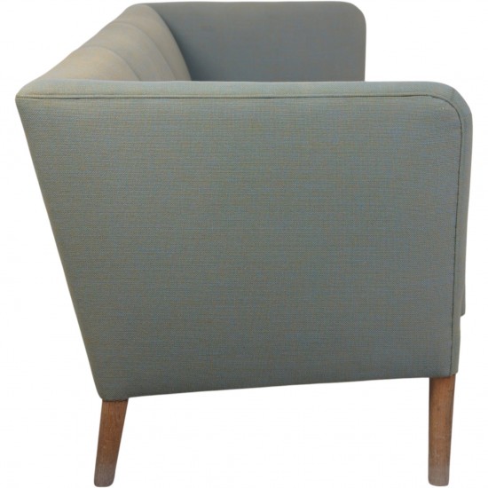 Hans Wegner AP18 3.personers sofa i blåt stof 1980'erne