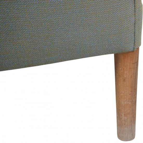 Hans Wegner AP18 3.personers sofa i blåt stof 1980'erne