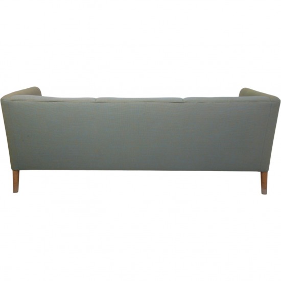 Hans Wegner AP18 3.personers sofa i blåt stof 1980'erne