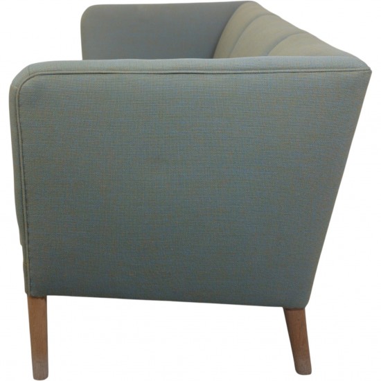 Hans Wegner AP18 3.personers sofa i blåt stof 1980'erne