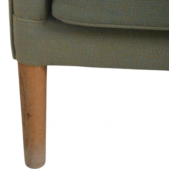Hans Wegner AP18 3.personers sofa i blåt stof 1980'erne