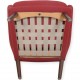Hans Wegner Bamse stol i rød Hallingdal stof 1960'erne