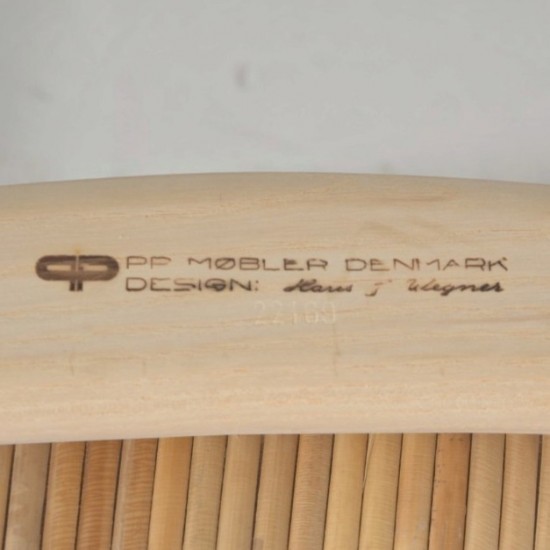 Hans Wegner PP512 stol i ask 2000'erne