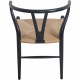 Sæt af 6 Hans Wegner Y-stole i sort lakeret bøg 2016