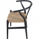 Sæt af 6 Hans Wegner Y-stole i sort lakeret bøg 2016