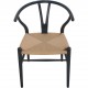 Sæt af 6 Hans Wegner Y-stole i sort lakeret bøg 2016