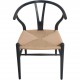 Sæt af 6 Hans Wegner Y-stole i sort lakeret bøg 2016