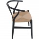 Sæt af 6 Hans Wegner Y-stole i sort lakeret bøg 2016
