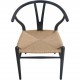 Sæt af 6 Hans Wegner Y-stole i sort lakeret bøg 2016