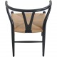 Sæt af 6 Hans Wegner Y-stole i sort lakeret bøg 2016