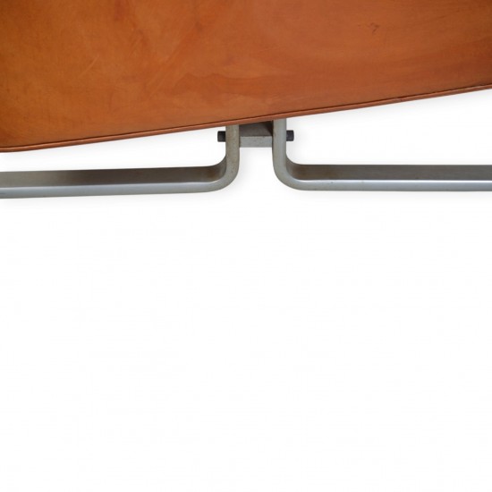 Poul Kjærholm PK31/2 sofa i patineret cognac læder 1970'erne