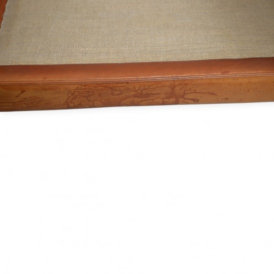 Poul Kjærholm PK31/2 sofa i patineret cognac læder 1970'erne
