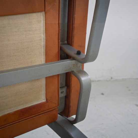 Poul Kjærholm PK31/2 sofa i patineret cognac læder 1970'erne