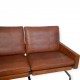 Poul Kjærholm PK31/2 sofa i patineret cognac læder 1970'erne
