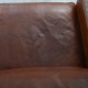 Poul Kjærholm PK31/2 sofa i patineret cognac læder 1970'erne