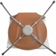 Sæt af 4 Arne Jacobsen Syver stole i cognac classic læder