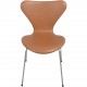Sæt af 4 Arne Jacobsen Syver stole i cognac classic læder